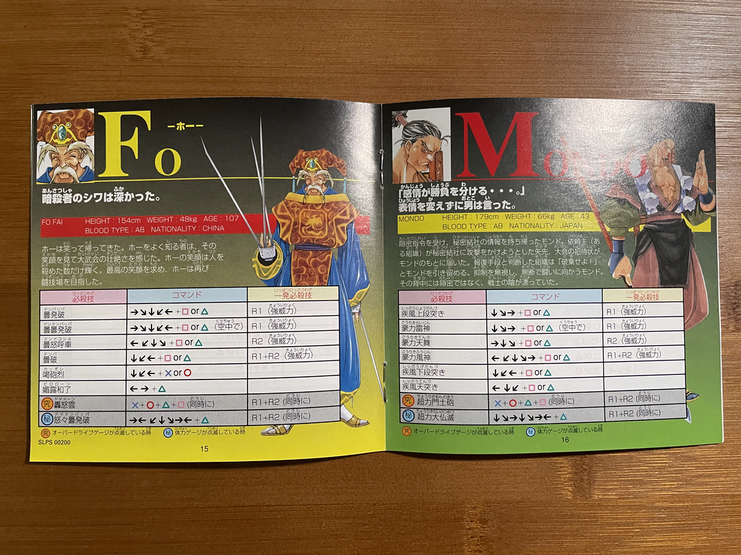 Playstation1 闘神伝2 / Toshinden2